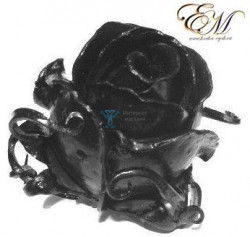 Роза кованая  арт.2104  (4,5 см * 6,0 см) (распродажа)