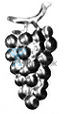 Виноград арт.19-1028  (9,0 см * 4,5 см * 1,0 мм)